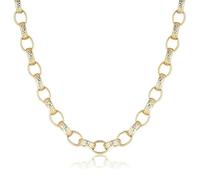 10mm Gold Oval Belcher Chain Necklace, 22-Inch, 108g, Gold Plated - Bling King London