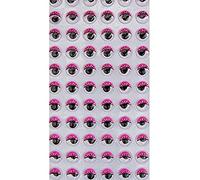 10mm Googly Eyes with Eyelashes Wiggly Moving - Self Adhesive - 7 Colour Choice (Pink)