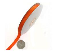 10mm Grosgrain Ribbon 25 METRE Spool *39 Colours* Wedding Dummy Craft Grosgrain CARDMAKING (Orange H4856)