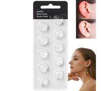 10MM Hearing Ai/d Domes for Oticon Ph/onak,Soft Silicone Double Vent Bass Domes, Universal Hearing A/id Accessories Compatible,Hearing Ai/d Ear Ti/ps for Replacem/ent Par/ts and Supp/Lies