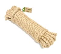 10mm Heavy Duty Jute Rope, 10m (33ft) Thick Rope for DIY Crafts, Garden Projects & Home Decoration - Strong Natural Jute Twine for Indoor & Outdoor Use