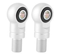 10mm Hole Air Shock Absorber Adapter for Motorcycle, Aluminum Alloy Damper Height Increase Kit, CNC Machined Shock Absorber Spacer for ATVs Off - Road Bikes (A Type Silver)