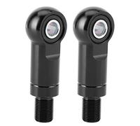 10mm Hole Air Shock Absorber Adapter, Motorcycle Damper Height Increase Kit, Forged Aluminum Alloy Shock Absorber Spacer for ATV Off - Road Motorcycle Suspension Lift (Type B Black)