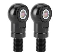 10mm Hole Air Shock Absorber Adapter Pair, Motorcycle Damper Height Increase Kit, Forged Aluminum Alloy Spacer for ATV Off - Road Bike Suspension Lift with 15mm Thread (Black)