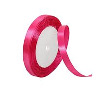 10mm Hot Pink Satin Ribbon - 22M Double Sided Satin Polyester for Gift Wrapping, Crafting, Balloons, DIY Projects, Hair Bows, Christmas, Valentine's Day, Bouquets, Wedding & Cake Decoration