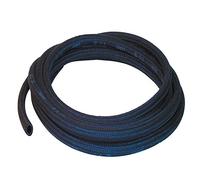 10mm ID Black 1 Metre Cotton Braided Rubber Fuel Line Pipe Unleaeded Petrol Diesel Tubing Hose