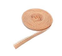 10mm Lace Elastic Ribbon Fold Over Spandex Band for Sewing, Lace Trim Waist Band Accessory,Light Pink,2 Yards