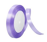 10mm Light Purple Ribbon for Gift Wrapping,22m Fabric Thick Satin Ribbon Purple Bow for Gift Wrapping,Ribbons for Balloons,Crafting,Hair,Bouquets,Wedding, Car,Presents,Cake,Christmas Party Decorations