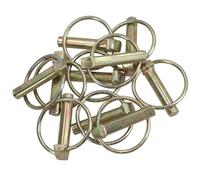 10mm Lynch Pins Clip Clamp (linchpin) Linkage Locking Pin 10pc Tractor Trailers