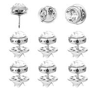 10mm Mini No Sew Crystal Buttons,6 Pcs Buttons for Clothes Rhinestone Button for Clothing Anti Exposure Fixed Brooches