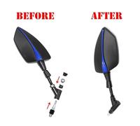 10mm Motorcycle Adjustabale Rearview Left Right Rear View Mirrors Side Mirror For Benelli For TRK502 TRK502X TRK251 Motorbike Wing Mirror(7)