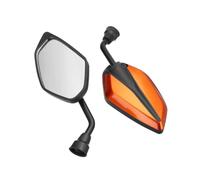 10MM Motorcycle Mirrors Rear View Rearview Mirror For Cb500x Vfr 800 Cb1000r Accessories(Orange red)