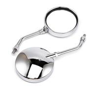 10mm Motorcycle Scooter Mirrors For CB 350 450 550 600 650 750 900 Shadow VLX VT600C Chrome Rear View Side Mirror