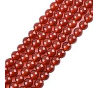 10mm Natural Carnelian Beads Round Semi Precious Gemstone Loose Beads for Jewelry Making(36-38pcs/strand)