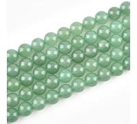 10mm Natural Green Aventurine Beads Round Semi Precious Gemstone Loose Beads for Jewelry Making (38-40pcs/strand)