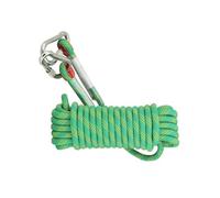 10MM Nylon Rope Thick Nylon Washing Line 20M Solid Binding Hanging Twisted Cord Heavy Duty Rope For Garden Hammock Camping Trips Rock Climbing Marine Rigging(Green,12mmx20m)