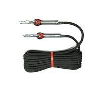 10MM Nylon Rope Thick Nylon Washing Line 20M Solid Binding Hanging Twisted Cord Heavy Duty Rope For Garden Hammock Camping Trips Rock Climbing Marine Rigging(Black,12mmx30m)