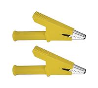 10mm Open Test Clip with 4mm Connector Tail Precisions Testing Tool Brass PVC for Electrical Repairs & Engineering Tasks Electronic Tool