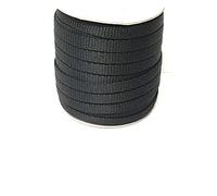 10mm Polypropylene Webbing Heavy Duty Strap For Backpacks Belts Handles Bags Straps Dog Leads (10 Metres, Black)