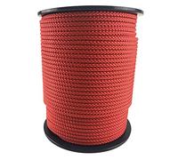 10mm Red Polypropylene Braided Poly Rope Cord x 150 Metre Strong String