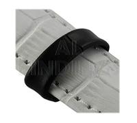 10mm Retaining Ring Loop Loops Hoop Genuine Leather Mock Croc Watch Strap Ladies Gent Black Number of Loops 2