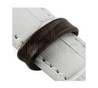 10mm Retaining Ring Loop Loops Hoop Genuine Leather Mock Croc Watch Strap Ladies Gent Light Brown Number of Loops 1