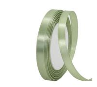 10mm Sage Green Ribbon for Gift Wrapping 22M，Single-Sided Satin Ribbon Christmas Ribbion Gift Wrapping, Fabric Ribbon for Presents Bouquets Cake Wedding Decor