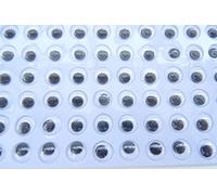 10mm Self Adhesive Sticky Wiggly Wiggle Eyes Google Craft - Pack Size: 100