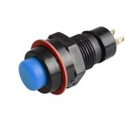 10mm Self-locking/self-reset OFF-ON Push Button Switch 2A/125V Minitype 6 Color 10Pcs(6,Self-locking(DS-211))