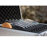 10mm Set of 8 Chakra Quartz Crystal Tuning Fork, Singing Fork for Sound Healing Meditation, Healing Musical Instrument with Suitcase & 2 Strikers(432Hz)