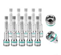 10mm Socket Bit Adapter For Ratchet Wrench And Drill Driver With Dual Locking Ball Detent Mechanism Made From Heavy Duty Alloy Steel In Green Finish For Secure Nut Driving Tasks(10pcs)