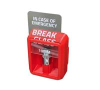 10mm Socket Display Case, Funny Mechanic Gift for Dad, Husband, Boyfriend - in Case of Emergency Break Glass Novelty Emergency Box for Garage & Workshop Wall Decor - Excluding 10mm Socket