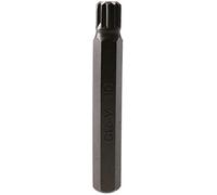 10mm Spline Bit 75mm Length 10mm Shank Chrome Vanadium Hardened Triple Square