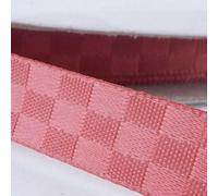 10mm Square Cube Ribbon Woven Gingham Check Tape 1 2 4 8m+ 15 Colour 388D, 141 Cinnabar, 2 Metres