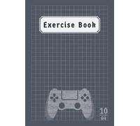 10mm Square Exercise Book A4: Squared Paper Notebook 10mm Maths ( Mathematics ) Science for Boys Kids Back to School Class Records & Lesson | 100 Pages | Grey