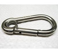 10MM Stainless Steel Carbine Hook with Eyelet - Eye Marine Gate Rope Karabina