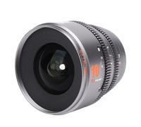 10mm T2.1 Cine Lens for E Lens Mount, for FS Series, APS C 260 Deg Ultra Long Focus Large Aperture Cameras Lens for Portraiture Street Photography, Manual Focus (Ti Gray)