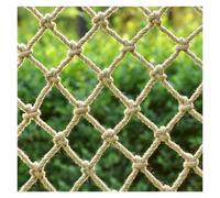 10mm Thick Jute Rope Climbing Safety Netting, Safety Anti-Fall Fence Net Playground Railing Protective Net for Balcony, Stairs, Garden, Banister(3.28x26.24ft/1x8m)