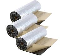 10mm Thick Self Adhesive Aluminium Foil Insulation Thermal Soundproof Heat Reflective Radiant Barrier for Roofs Walls Floors Camper Vans Garages 50*200CM (3 Roll)