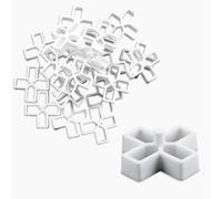 10mm Tile Spacers - ShiningUU 200 Pcs Cross Shaped Paving Spacers for Patio, Decking & Wall Tiling | Universal Brick Slab Spacers for DIY Paving Tiler Garden Slabs