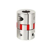 10mm to 17mm Plum Flexible Shaft Coupling, Diameter 40mm Length 55mm Aluminium Motor Connector Flexible Spider Coupler for 3D Printer CNC Machine Servo Stepped Motor