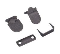 10mm Trouser Fasteners Hook and Bar, 10 Pack Gunmetal Hook and Bar Fastenings, Non Sew Fastener Closures for Repairing Trousers, Sewing, Dress, Skirts, Fashion Clothing, DIY Arts & Crafts Project