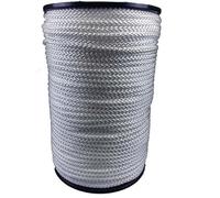 10mm White Braided Polypropylene Rope 100 Metre Reel, Poly Cord Sailing DIY Camping
