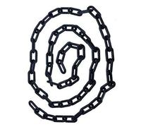 10mm x 10M Black Plastic Chain for Crowd Control Traffic Ment Line Safe Warning Parking Space Marking Outdoor Use