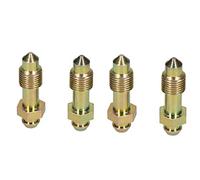 10mm x 1mm Long Steel Brake Caliper Bleeding Bleed Nipple Screw Bleedscrew x 4