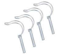 10mm x 60mm Pipe Pin Linch Lynch Pins Fastener Retaining Clip Trailer Tractor 4pc