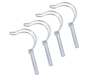10mm x 60mm Pipe Pin Linch Lynch Pins Fastener Retaining Clip Trailer Tractor 4pc