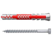 10mm x 80mm Duopower Plasterboard Wall Plugs with Screws, Pack of 10 - 538257