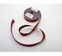 10mtrs x 30mm Heavy Duty Polyester Webbing - Brown, Red Stripe