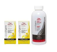 (10NG + 10NG +Developer (Vol. 20) 3.6oz) Wella Color Charm Haircolor 10NG Honey Beige Blonde